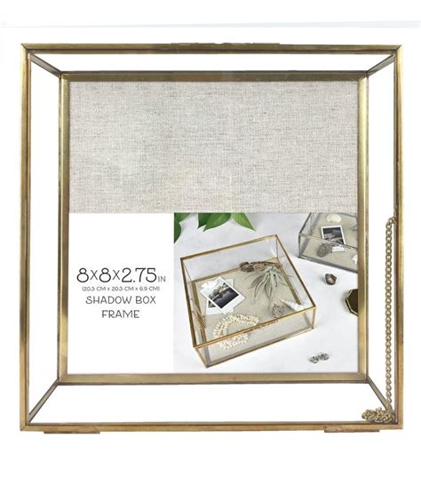 metal & glass shadow box frame with linen lining|metals list of names.